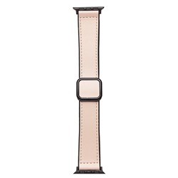 Ремешок - ApW38 Square buckle Apple Watch 38/40/41мм экокожа (apricot)