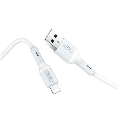 Кабель USB - Apple lightning Hoco X65 Prime  100см 2,4A  (white)