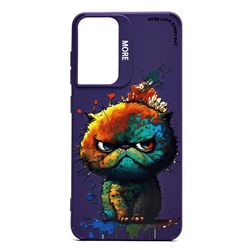 Чехол-накладка - SC335 для "Samsung Galaxy S21FE"  (кот) (violet) (227958)