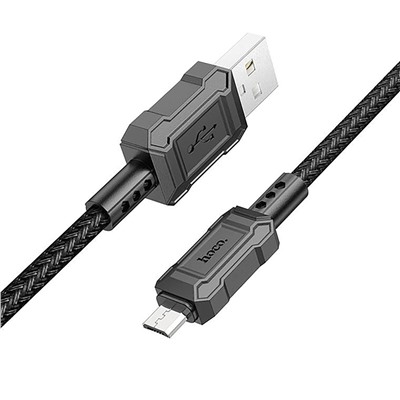 Кабель USB - micro USB Hoco X94 Leader  100см 2,4A  (black)