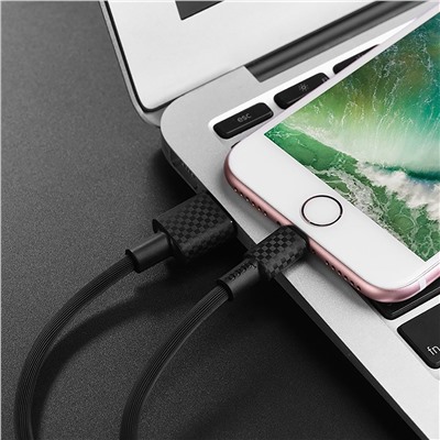 Кабель USB - Apple lightning Hoco X29 Superior  100см 2,4A  (black)