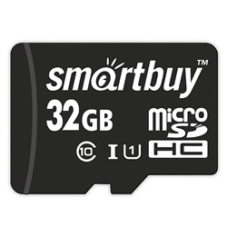 Карта флэш-памяти MicroSD 32 Гб Smart Buy +SD адаптер (class 10) LE