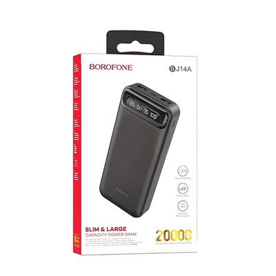 Внешний аккумулятор Borofone BJ14A 20 000mAh USB Type-C/USB*2 (black)