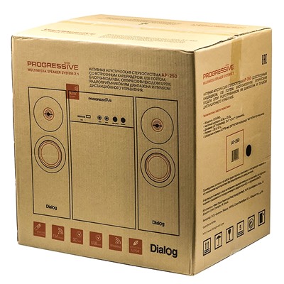 Компьютерная акустика Dialog Progressive AP-250 2.1 (black)