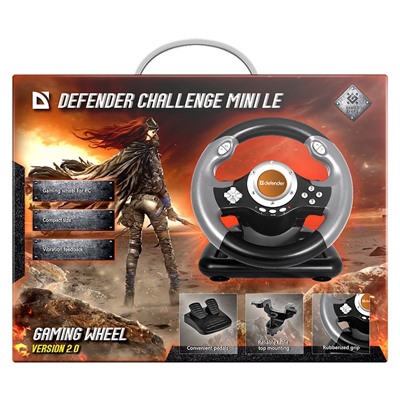 Игровой руль Defender Challenge Mini USB 2.0/3.0 (black)