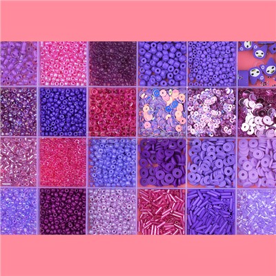 Набор создание украшений "Фиолетовая коллекция" в коробке