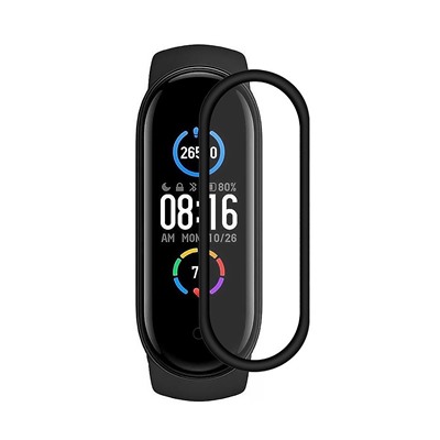 Защитная пленка TPU - Polymer nano для "Xiaomi Mi Band 6" матовая (black) прозрачный