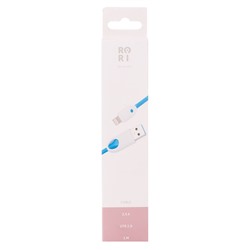 Кабель USB - Apple lightning Kurato RORI-L200 (повр. уп)  100см 2,5A  (white)