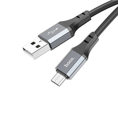 Кабель USB - micro USB Hoco X92 (silicone)  300см 2,4A  (black)