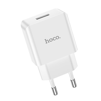 Адаптер Сетевой с кабелем Hoco C106A Leisure USB 2,1A/10W (USB/Lightning) (white)