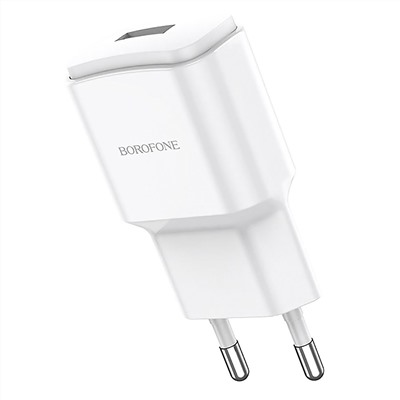 Адаптер Сетевой с кабелем Borofone BA48A Orion USB 2,1A/10W (USB/Type-C) (white)