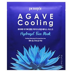Petitfee Маска гидрогелевая с экстрактом агавы - Agave cooling hydrogel face mask, 32г