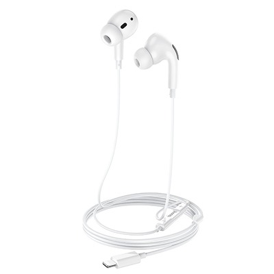 Проводные наушники внутриканальные Hoco M1 Pro Original series Lightning  (white)