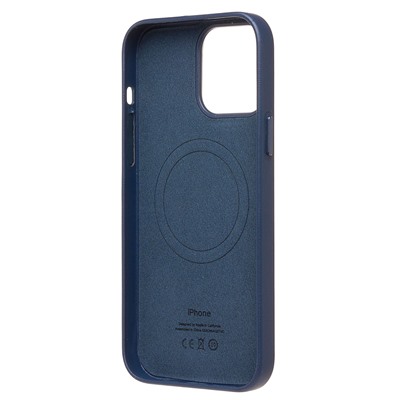 Чехол-накладка ORG SM002 экокожа SafeMag для "Apple iPhone 14 Pro Max" (pacific blue)