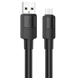 Кабель USB - micro USB Hoco X84  100см 2,4A  (black)