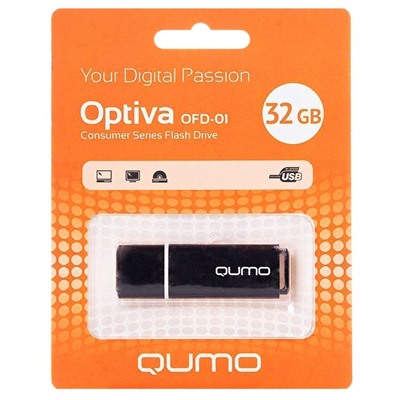 Флэш накопитель USB 32 Гб Qumo Optiva OFD-01 (black)