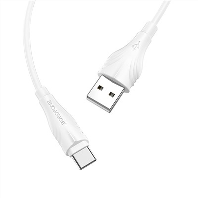 Кабель USB - Type-C Borofone BX18  300см 3A  (white)