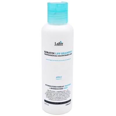 Lador Шампунь для волос кератиновый - PH 6.0 Keratin LPP shampoo, 150мл