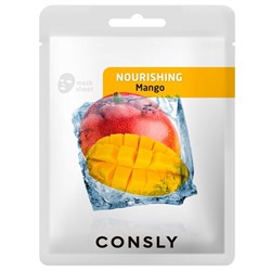 Consly Маска тканевая питательная с экстрактом манго - Mango nourishing mask pack, 20мл