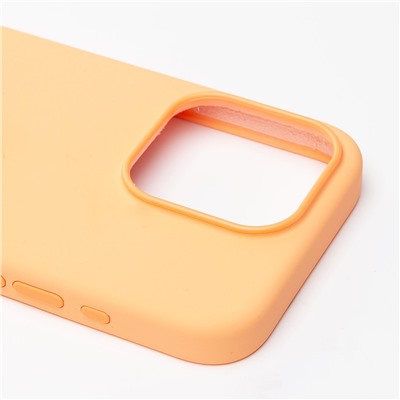 Чехол-накладка ORG Silicone Case SafeMag с анимацией для "Apple iPhone 15 Pro" (orange sorbet)