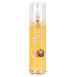 Гель мист для лица с муцином улитки Snail Repairing Gel Mist Grace Day, Корея, 120 мл Акция