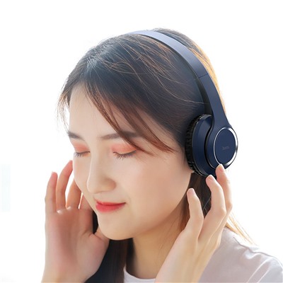 Bluetooth-наушники полноразмерные Hoco W28 (blue/black)