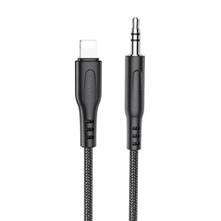 Кабель Lightning - 3.5mm Hoco UPA18  100см   (black)