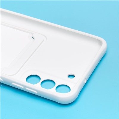 Чехол-накладка - SC304 с картхолдером для "Samsung SM-G990 Galaxy S21FE" (white) (208753)