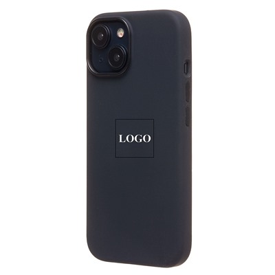 Чехол-накладка ORG Silicone Case SafeMag с анимацией для "Apple iPhone 15" (black)