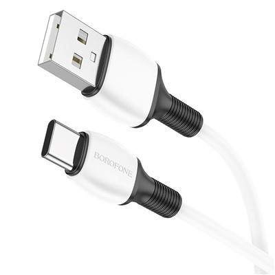 Кабель USB - Type-C Borofone BX84  100см 3A  (white)