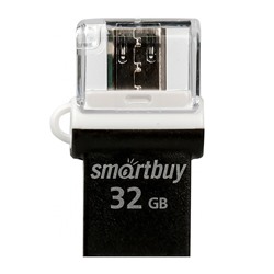 Флэш накопитель USB 32 Гб Smart Buy OTG Poko (black)