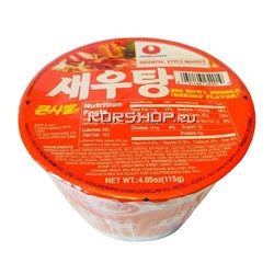 Лапша сублимированная с креветками Сеутанг (большая чашка) NongShim, Корея 115 г Акция