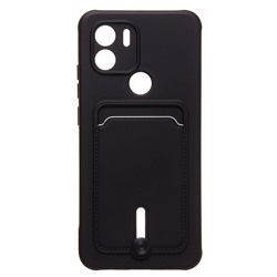 Чехол-накладка - SC304 с картхолдером для "Xiaomi Poco C50" (black) (217997)