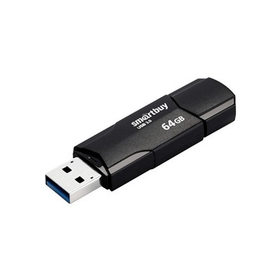 Флэш накопитель USB 64 Гб Smart Buy CLUE 3.1 (black)