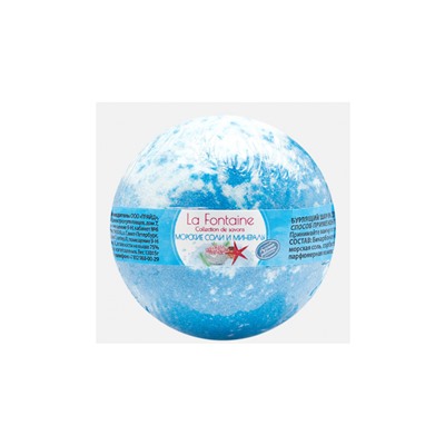 LUMMY  Бурлящий шарик для ванны La Fontaine "Морские соли и минералы" 130г