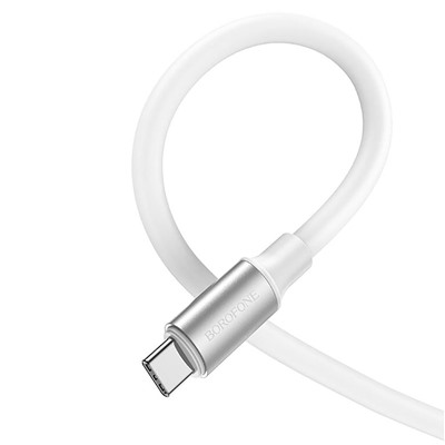 Кабель USB - Type-C Borofone BX82 (повр.уп)  100см 3A  (white)