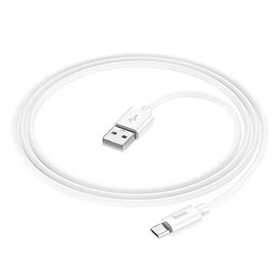 Кабель USB - micro USB Hoco X87 Magic  100см 2,4A  (white)