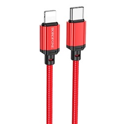 Кабель Type-C - Apple lightning Borofone BX87 PD 20W 100см   (red)