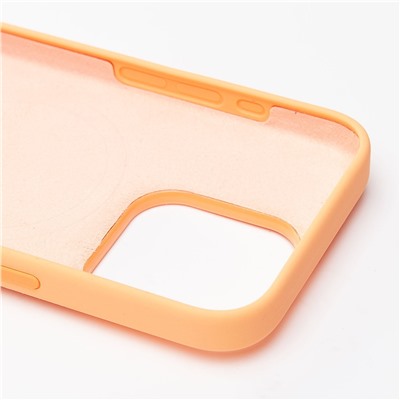 Чехол-накладка ORG Silicone Case SafeMag с анимацией для "Apple iPhone 15 Pro" (orange sorbet)