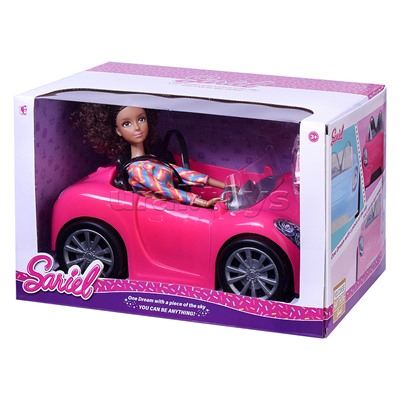 Кукла "Мишель" с машиной, в коробке