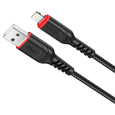 Кабель USB - Apple lightning Hoco X59 Victory  300см 2,4A  (black)