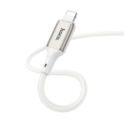 Кабель USB - Apple lightning Hoco X66  100см 2,4A  (white)