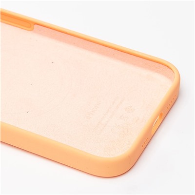 Чехол-накладка ORG Silicone Case SafeMag с анимацией для "Apple iPhone 15 Pro" (orange sorbet)