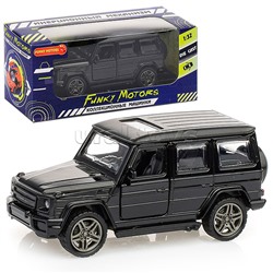 Черная инерционная машинка Внедорожник die-cast, 1:32, открывающиеся двери