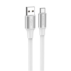 Кабель USB - Type-C Borofone BX82 (повр.уп)  100см 3A  (white)