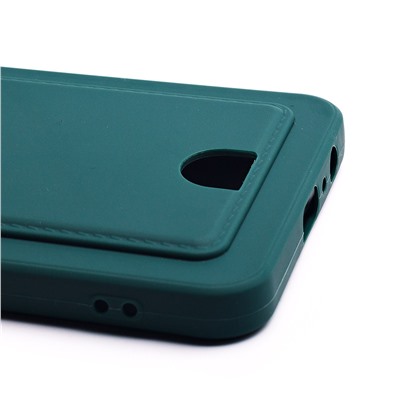 Чехол-накладка - SC315 с картхолдером для "OPPO realme C30" (dark green) (214445)