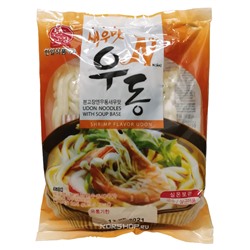 Вареная лапша Удон со вкусом креветки (Shrimp Flavor Udon) Hanilfood, Корея, 225 г Акция