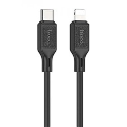 Кабель Type-C - Apple lightning Hoco X90 Cool PD 20W 100см 3A  (black)