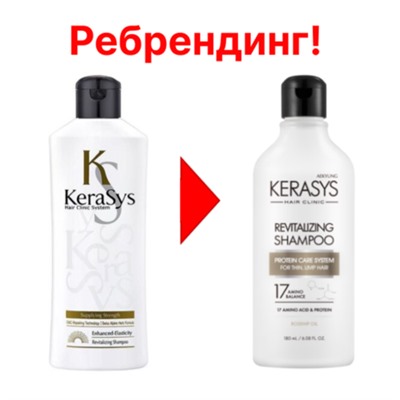 KeraSys Шампунь для тонких и ослабленных волос оздоравливающий - Revitalizing shampoo, 180мл