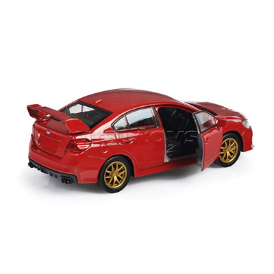 Машинка 1:38 Subaru WRX STI, пруж. мех., цвет в асс.